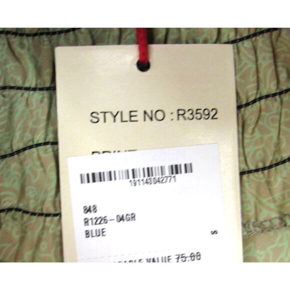 RAGA WOMEN'S RUSTIC ROMANCE CROP TOP IN GREEN SZ S - Picture 5 of 6